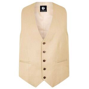 Twisted Tailor Mens Slim Vest / Neutral